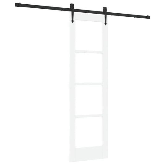 Sliding Door ORKDAL 61 x 198.5 cm Solid Pine Wood and Glass