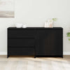 2-Piece Sideboards in Black Oak Engineered Wood