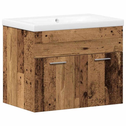 Bathroom Cabinet with Drawer Wall-mounted Engineered Wood