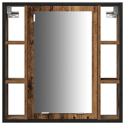 Bathroom Vanity Units with Shelf 3 pcs Brown Engineered wood