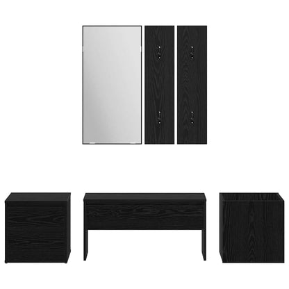 Hallway Furniture Set Wall-mounted 6 pcs Engineered Wood