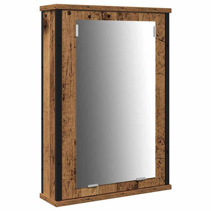 Bathroom Vanity Units with Shelf 3 pcs Brown Engineered wood