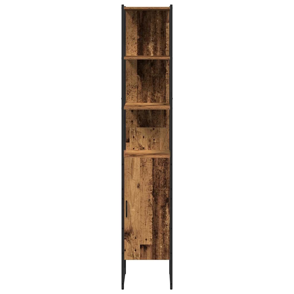 Bathroom Vanity Units with Shelf 3 pcs Brown Engineered wood