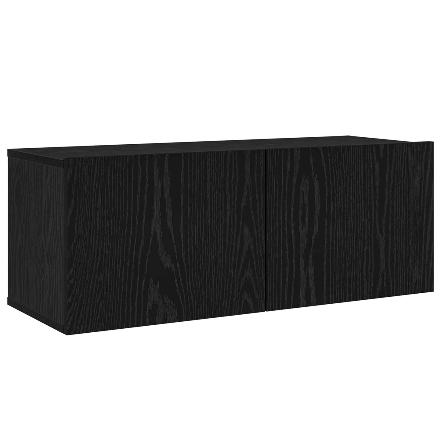 TV Cabinet Set 6 pcs Black Oak 100 x 30 x 30 cm Engineered Wood