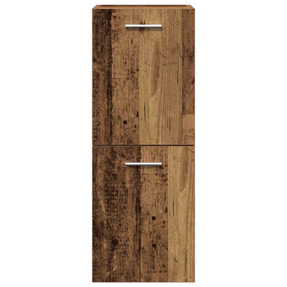 Bathroom Furniture Set 4 pcs Old Wood Engineered Wood