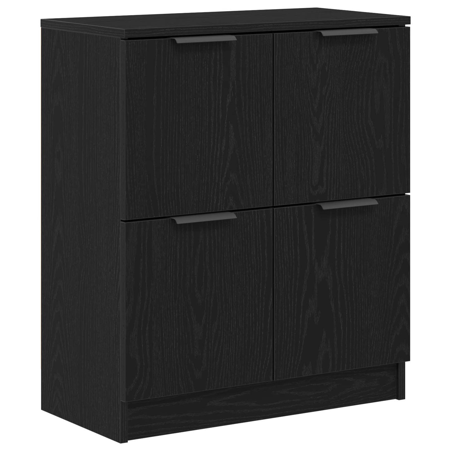 Sideboard 2 pcs Black Oak 60 x 30 x 70 cm Engineered Wood