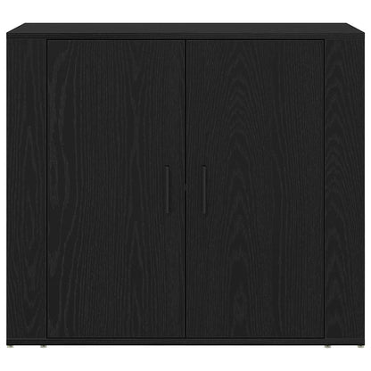 Sideboard Black Oak 240 x 33 x 70 cm Engineered Wood