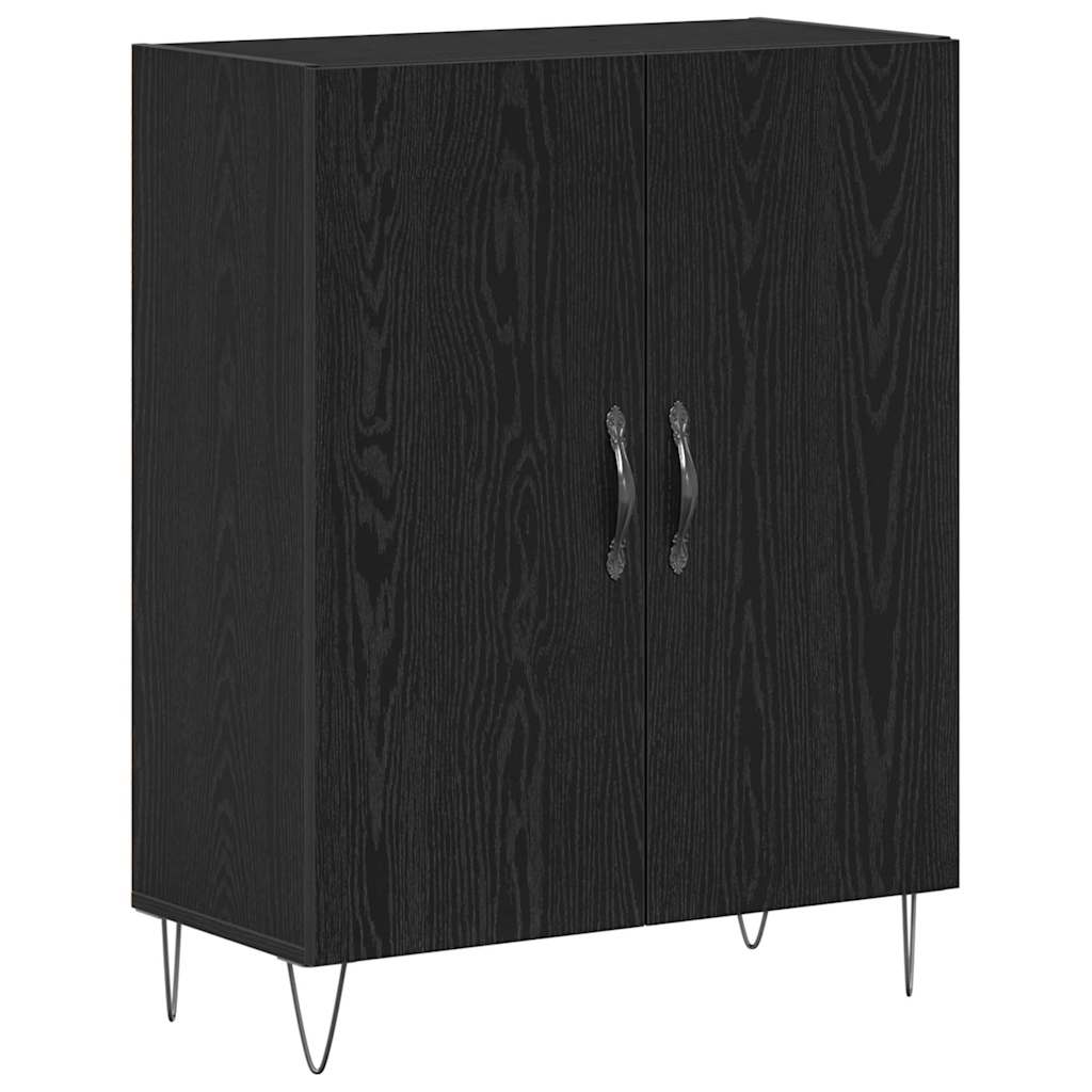 Highboard 2 pcs Black Oak 69.5 x 34 x 180 cm Engineered Wood