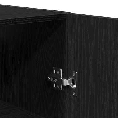 Highboard 2 pcs Black oak 69.5 x 34 x 180 cm