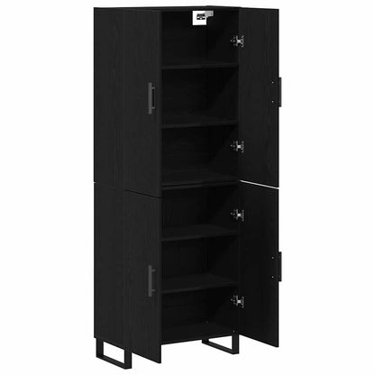 Highboard 2 pcs Black oak 69.5 x 34 x 180 cm