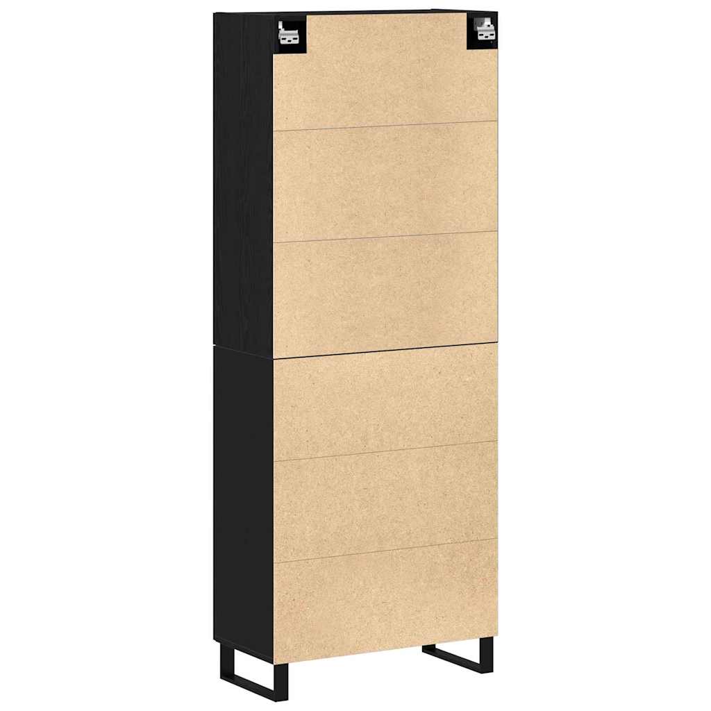 Highboard 2 pcs Black oak 69.5 x 34 x 180 cm