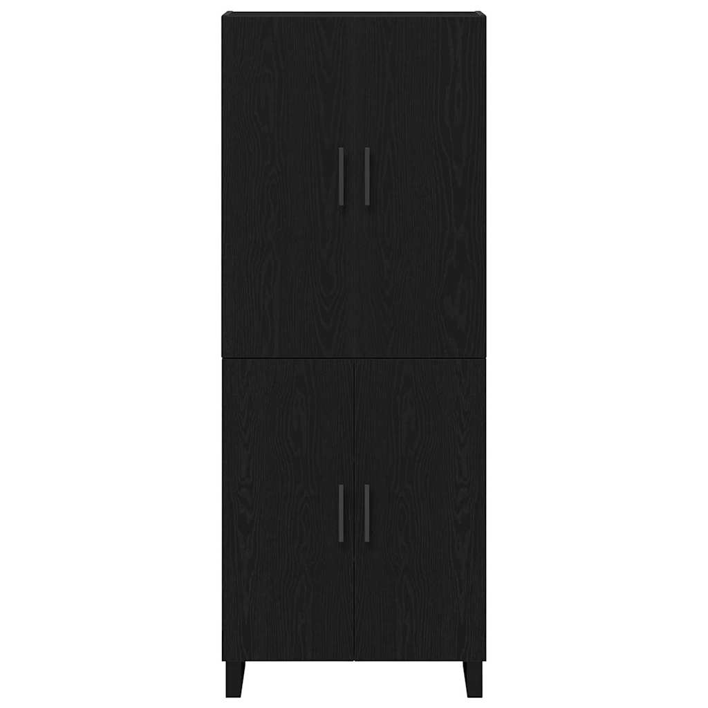 Highboard 2 pcs Black oak 69.5 x 34 x 180 cm