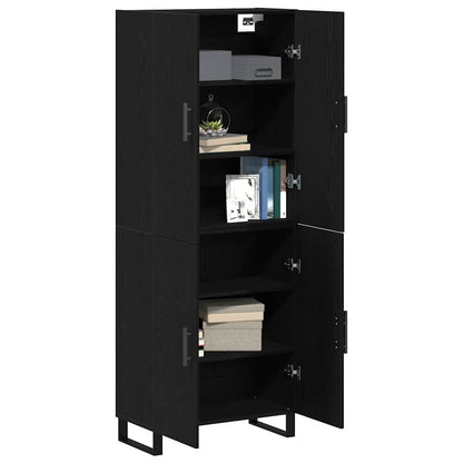 Highboard 2 pcs Black oak 69.5 x 34 x 180 cm