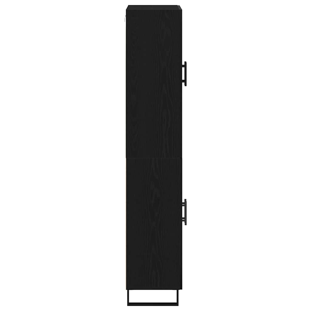 Highboard 2 pcs Black oak 69.5 x 34 x 180 cm