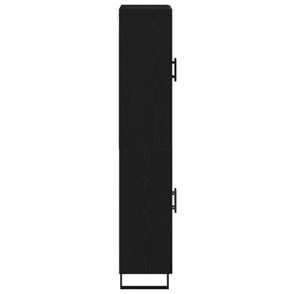 Highboard 2 pcs Black oak 69.5 x 34 x 180 cm