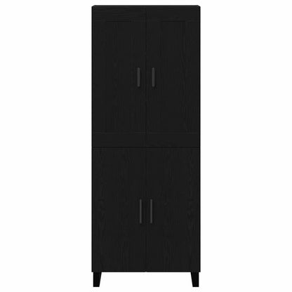 Highboard Black Oak 69.5 x 34 x 180 cm Engineered Wood