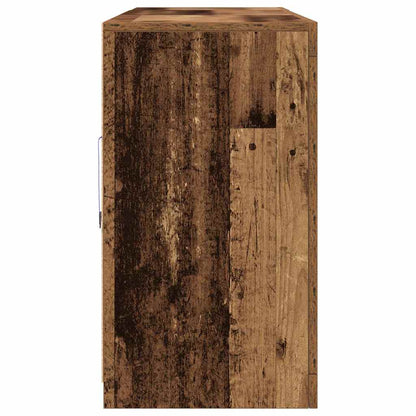 LED Sideboard Old Wood 162 x 37 x 67 cm Engineered Wood