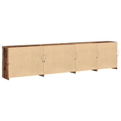 LED Sideboard Old Wood 283 x 37 x 67 cm Engineered Wood