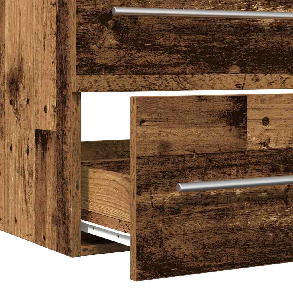 Bathroom Sink Cabinet with Drawer Old Wood 80 x 38.5 x 48 cm