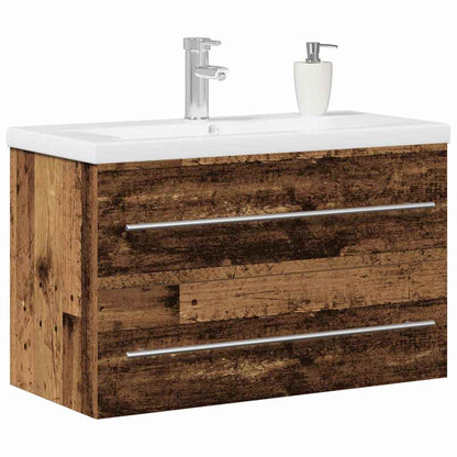 Bathroom Sink Cabinet with Drawer Old Wood 80 x 38.5 x 48 cm