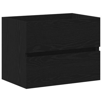 Bathroom Sink Cabinet Black Oak 60 x 39 x 62 cm Engineered Wood