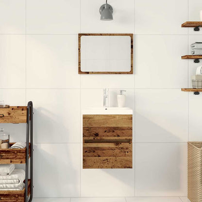 Bathroom Sink Cabinet Black Oak 41 x 39 x 62 cm Engineered Wood