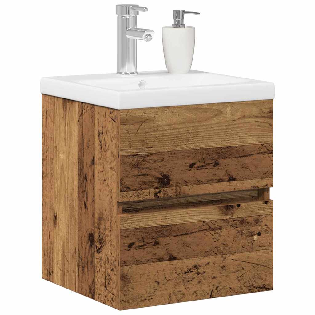 Bathroom Sink Cabinet Black Oak 41 x 39 x 62 cm Engineered Wood