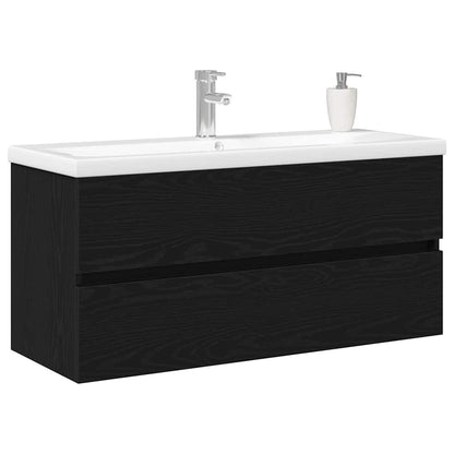 Bathroom Sink Cabinet Black Oak 100 x 39 x 62 cm
