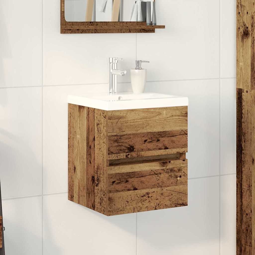 Bathroom Sink Cabinet Black Oak 41 x 39 x 62 cm Engineered Wood