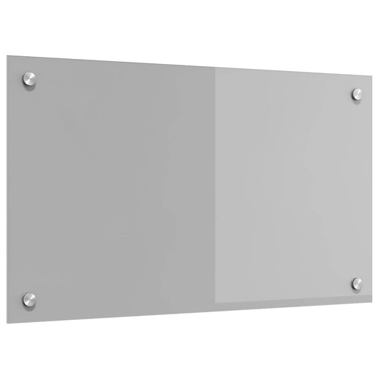 Kitchen Backsplash Light Grey 70 x 40 cm Tempered Glass
