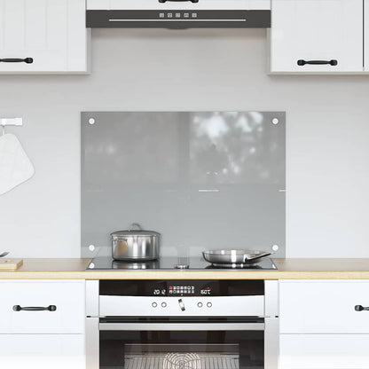 Kitchen Backsplash Light grey 70 x 50 x 0.6 cm Tempered Glass