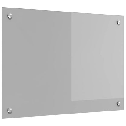 Kitchen Backsplash Light grey 70 x 50 x 0.6 cm Tempered Glass