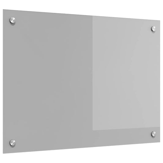 Kitchen Backsplash Light grey 70 x 50 x 0.6 cm Tempered Glass