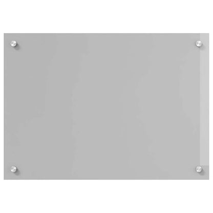 Kitchen Backsplash Light grey 70 x 50 x 0.6 cm Tempered Glass