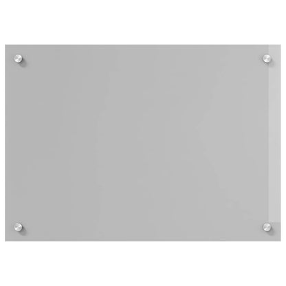 Kitchen Backsplash Light Grey 70 x 50 cm Tempered Glass