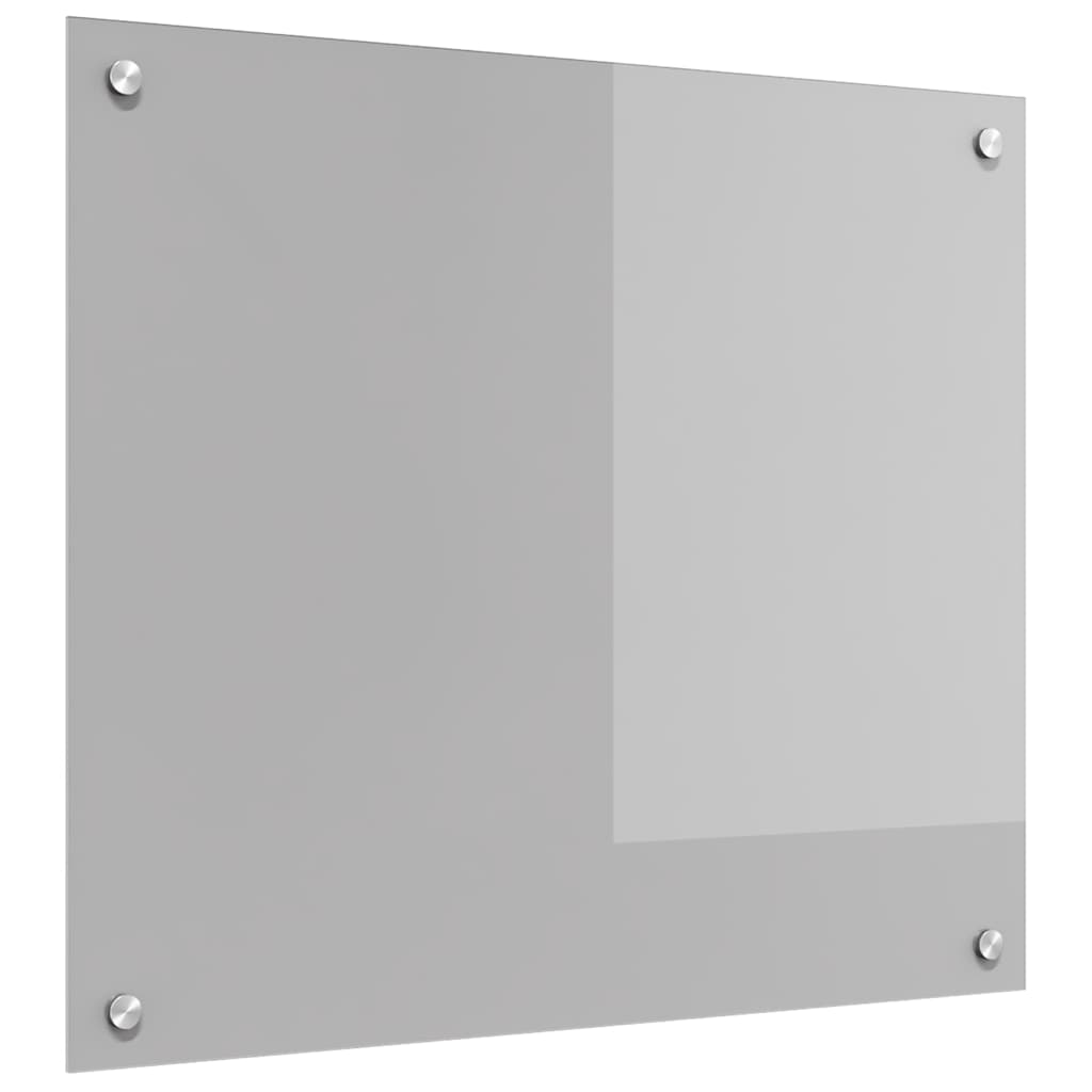 Kitchen Backsplash Light Grey 70 x 60 cm Tempered Glass