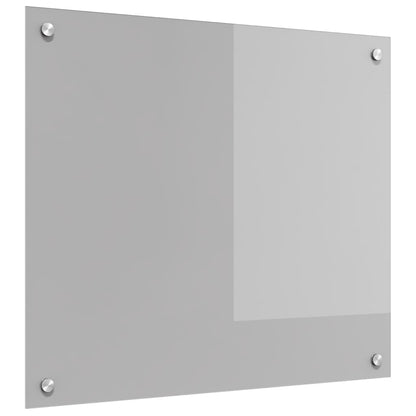 Kitchen Backsplash Light Grey 70 x 60 cm Tempered Glass