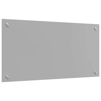 Kitchen Backsplash Light Grey 80 x 40 cm Tempered Glass