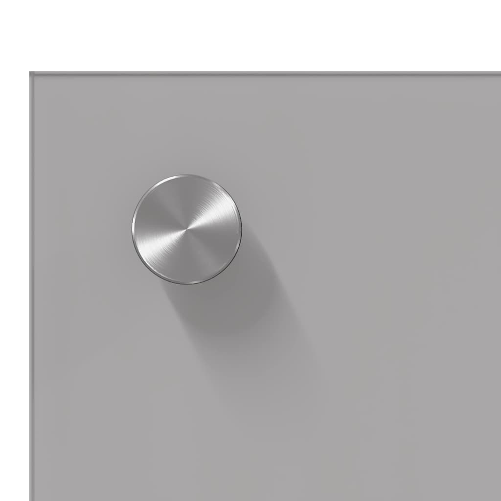 Kitchen Backsplash Light Grey 80 x 50 cm Tempered Glass