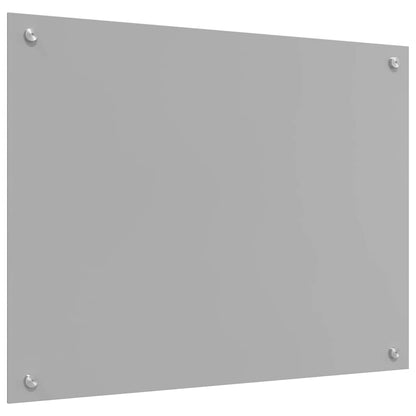 Kitchen Backsplash Light grey 80 x 60 x 0.6 cm Tempered Glass