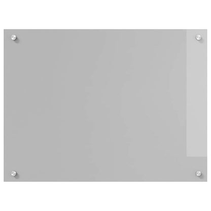 Kitchen Backsplash Light grey 80 x 60 x 0.6 cm Tempered Glass
