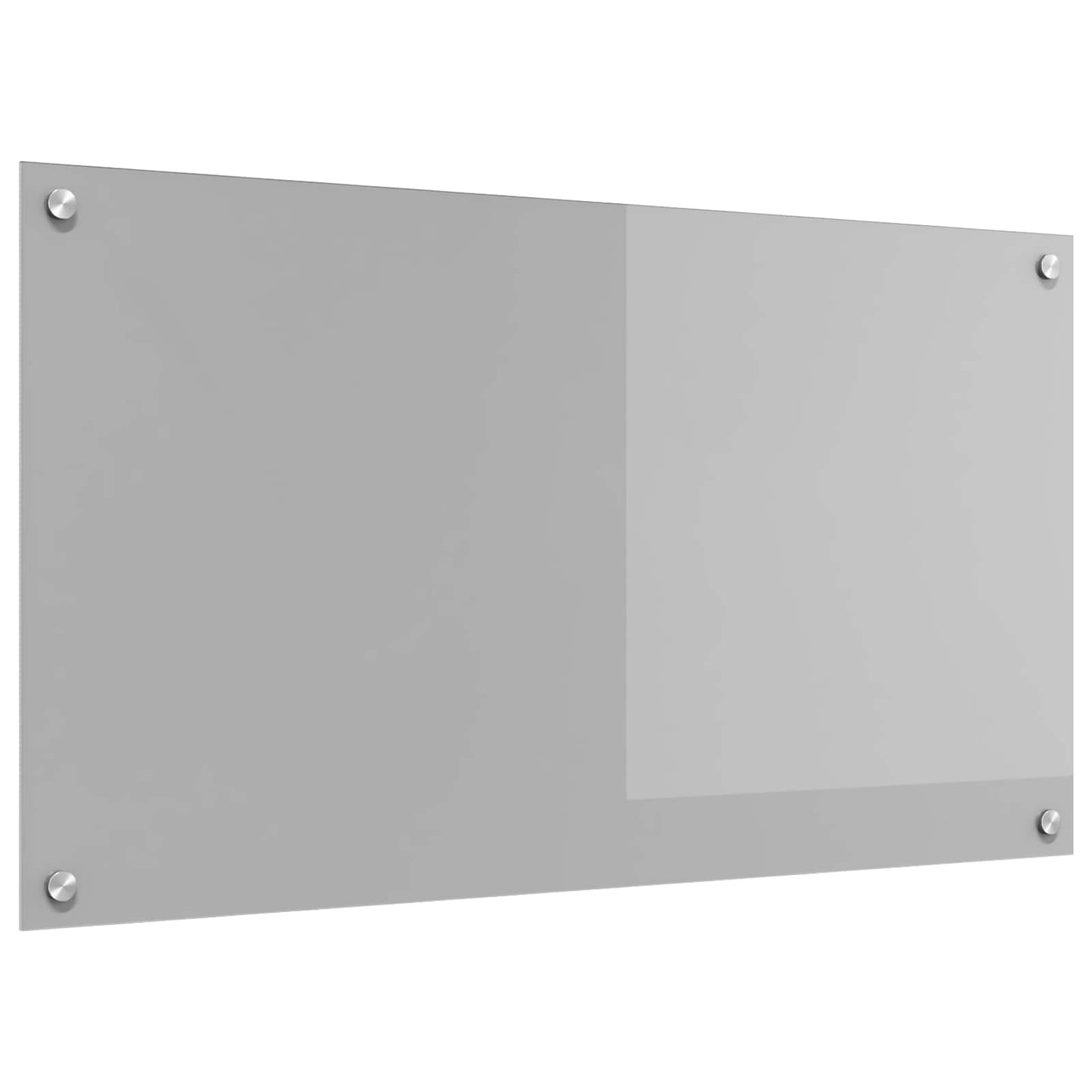 Kitchen Backsplash Light Grey 90 x 50 cm Tempered Glass