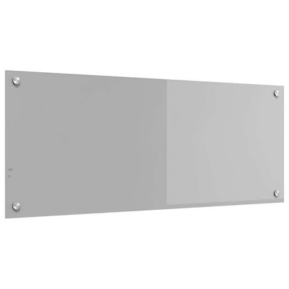 Kitchen Backsplash Light grey 100 x 40 x 0.6 cm Tempered Glass