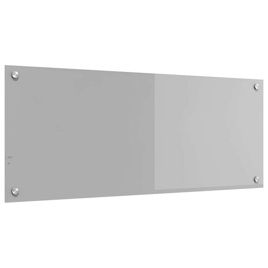 Kitchen Backsplash Light grey 100 x 40 x 0.6 cm Tempered Glass