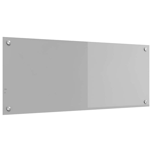Kitchen Backsplash Light Grey 100 x 40 cm Tempered Glass