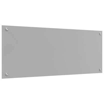 Kitchen Backsplash Light grey 100 x 40 x 0.6 cm Tempered Glass