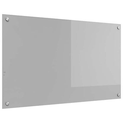 Kitchen Backsplash Light grey 100 x 60 x 0.6 cm Tempered Glass