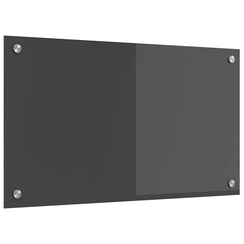 Kitchen Backsplash Dark grey 70 x 40 x 0.6 cm Tempered Glass