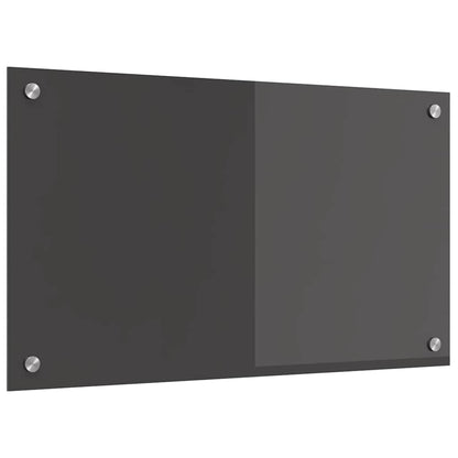 Kitchen Backsplash Dark grey 70 x 40 x 0.6 cm Tempered Glass