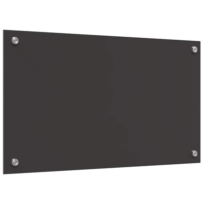 Kitchen Backsplash Dark grey 70 x 40 x 0.6 cm Tempered Glass